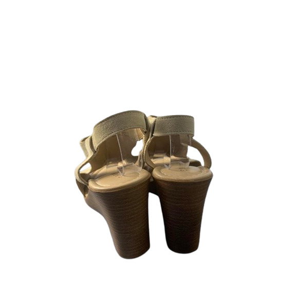 Barbara Barbieri Womens Beige Wedge Sandals Size 10M - Picture 3 of 8